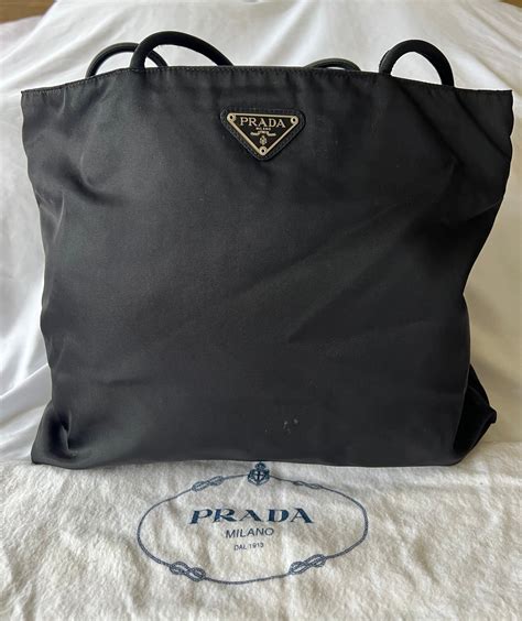 prada nylon khaki|Prada nylon tote bag black.